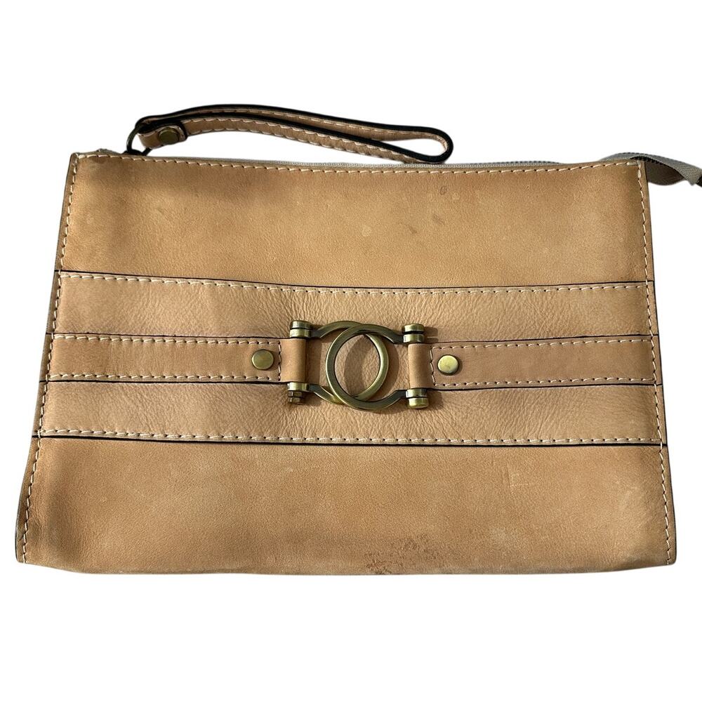Pratesi Firenze Raggioli 455 Bruce Leather Wristlet Clutch